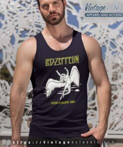 Led Zeppelin Over Europe 1980 Tank Top Racerback 1