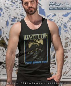 Led Zeppelin Over Europe 1980 Tank Top Racerback