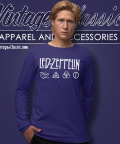 Led Zeppelin Rock Logo Long Sleeve Tee
