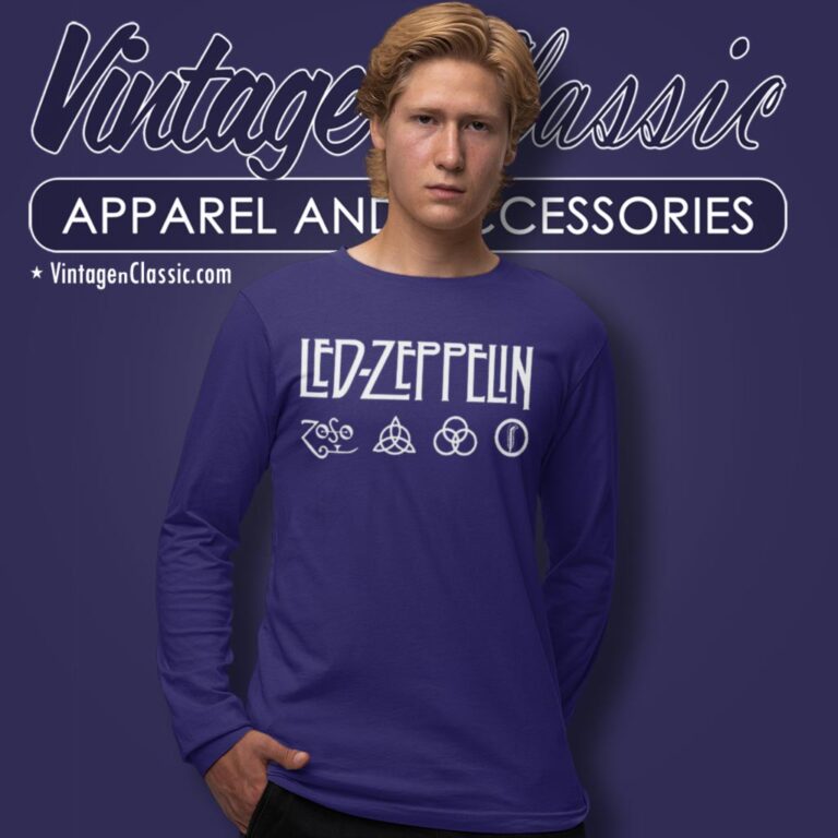 Led Zeppelin Rock Logo Long Sleeve Tee Led Zeppelin Rock Logo Long Sleeve Tee