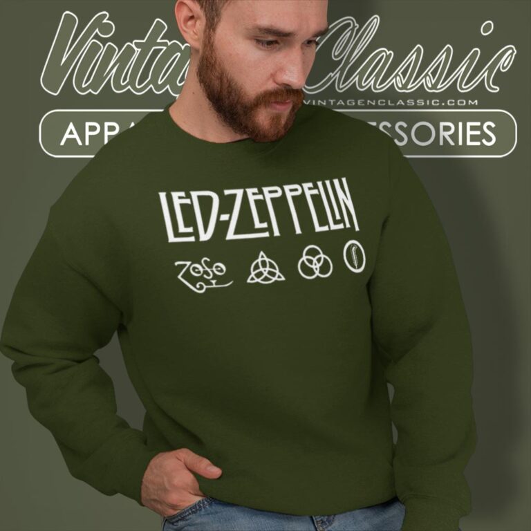 Led Zeppelin Rock Logo Sweatshirt Led Zeppelin Rock Logo Sweatshirt