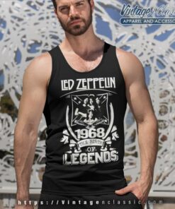 Led Zeppelin Shirt 1968 The Birth Legends Tank Top Racerback