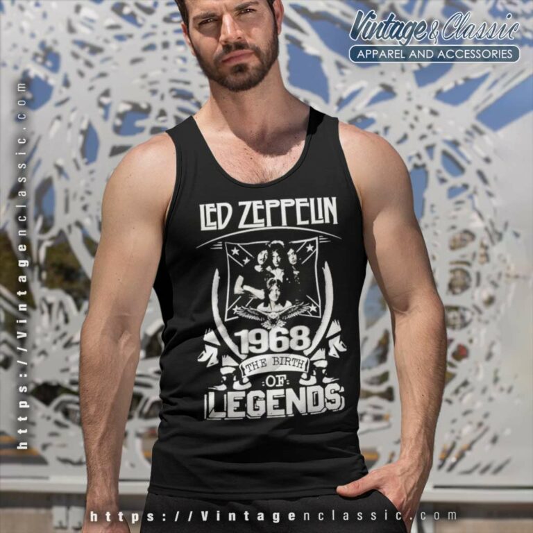 Led Zeppelin Shirt 1968 The Birth Legends Tank Top Racerback Led Zeppelin Shirt 1968 The Birth Legends Tank Top Racerback