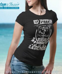 Led Zeppelin Shirt 1968 The Birth Legends Women TShirt