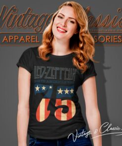 Led Zeppelin Shirt 1975 North American Tour Women T Shirt