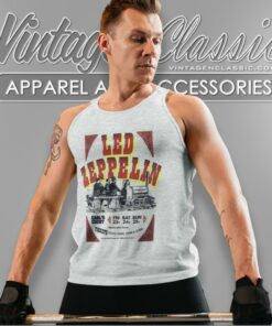 Led Zeppelin Shirt At Earls Court New Natural Tank Top Racerback