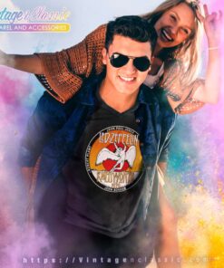 Led Zeppelin Shirt At Knebworth 1979 John Paul V Neck TShirt