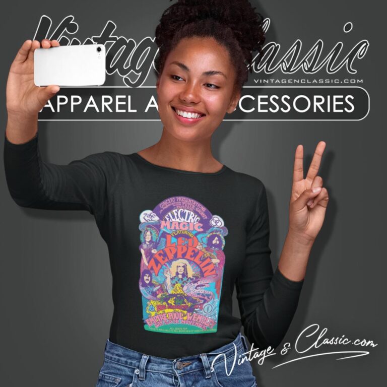 Led Zeppelin Shirt Electric Magic Long Sleeve Tee Led Zeppelin Shirt Electric Magic Long Sleeve Tee