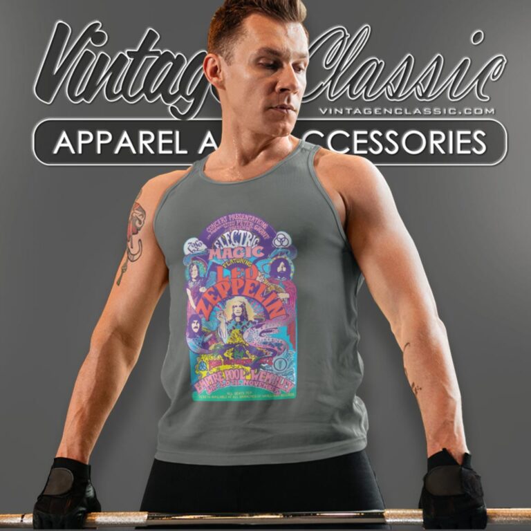 Led Zeppelin Shirt Electric Magic Tank Top Racerback Led Zeppelin Shirt Electric Magic Tank Top Racerback