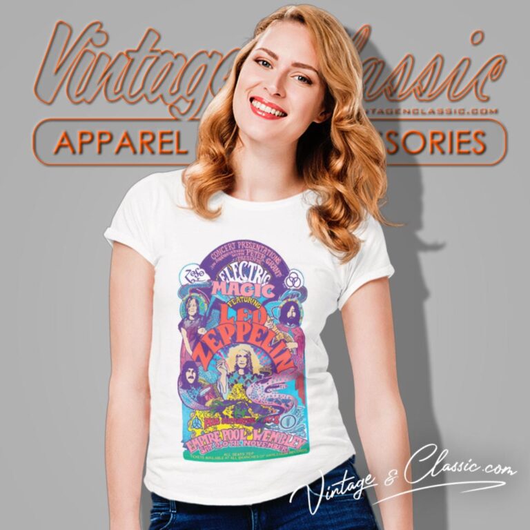 Led Zeppelin Shirt Electric Magic Women T Shirt Led Zeppelin Shirt Electric Magic Women T Shirt