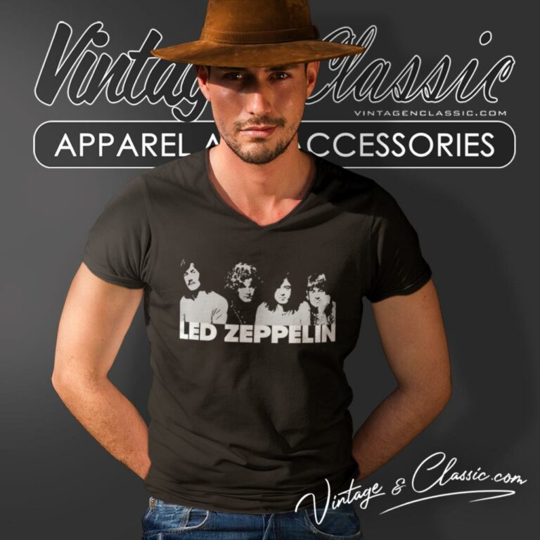 Led Zeppelin Shirt First American Tour V Neck TShirt Led Zeppelin Shirt First American Tour V Neck TShirt
