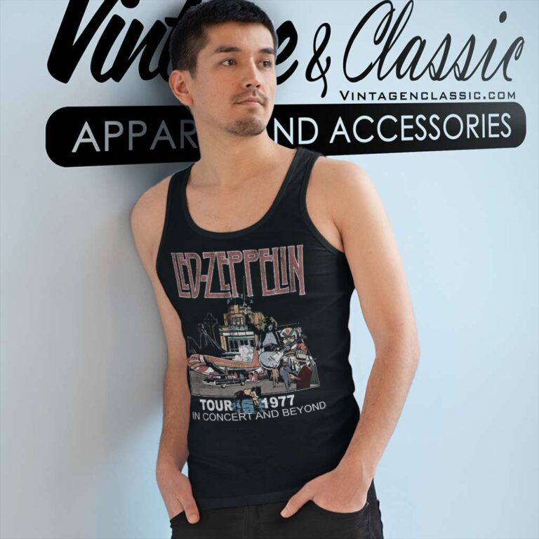 Led Zeppelin Shirt In Concert And Beyond Tank Top Racerback Led Zeppelin Shirt In Concert And Beyond Tank Top Racerback