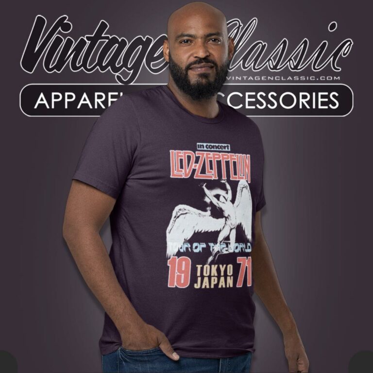 Led Zeppelin Shirt Japan 1971 Tour Of The World T Shirt Led Zeppelin Shirt Japan 1971 Tour Of The World T Shirt