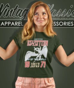 Led Zeppelin Shirt Japan 1971 Tour Of The World Women T Shirt