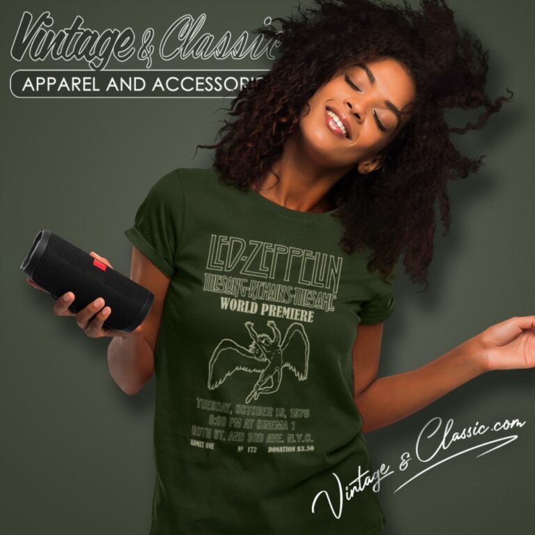 Led Zeppelin Shirt Song Remains The Same World Premiere Women T Shirt Led Zeppelin Shirt Song Remains The Same World Premiere Women T Shirt