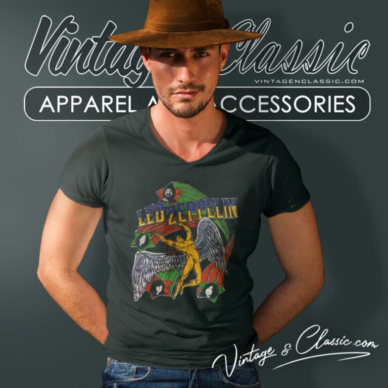 Led Zeppelin Shirt The Battle Of Evermore V Neck TShirt Led Zeppelin Shirt The Battle Of Evermore V Neck TShirt