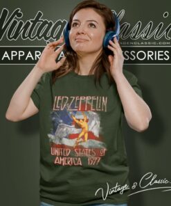Led Zeppelin Shirt United State Of America 1977 Women T Shirt