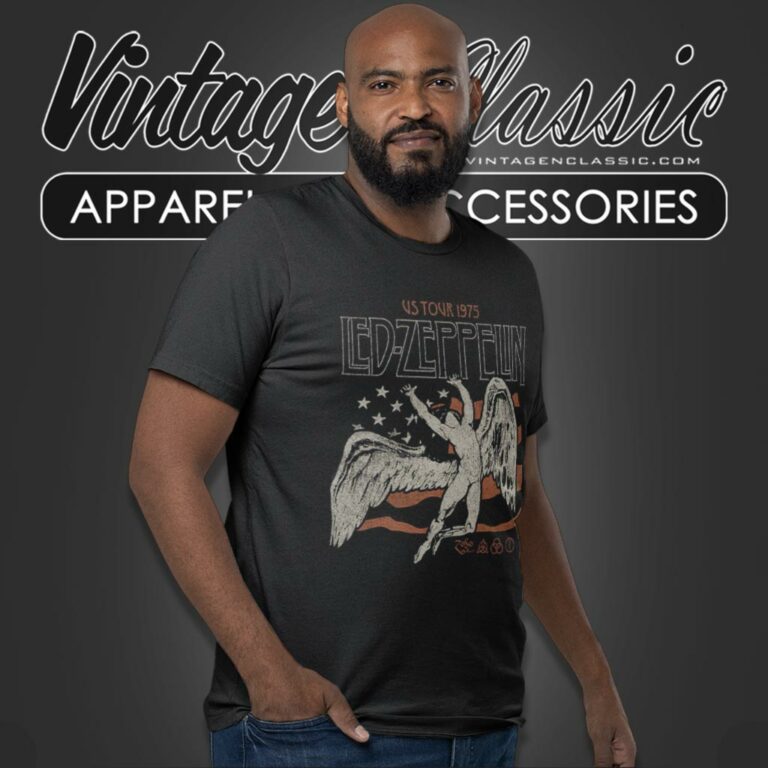 Led Zeppelin Shirt Us 1975 Tour Flag T Shirt Led Zeppelin Shirt Us 1975 Tour Flag T Shirt