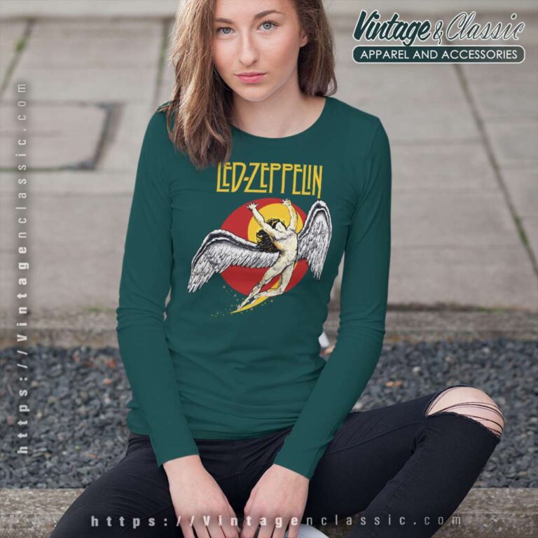 Led Zeppelin Swan Song Long Sleeve Tee Led Zeppelin Swan Song Long Sleeve Tee