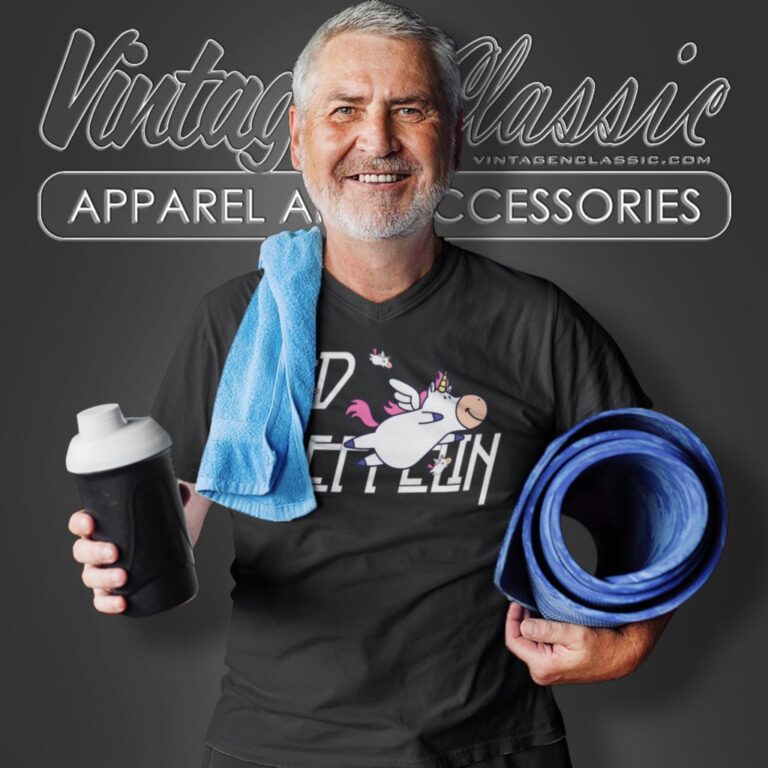 Led Zeppelin Unicorns V Neck TShirt Led Zeppelin Unicorns V Neck TShirt