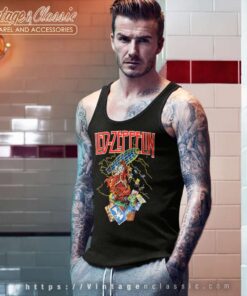 Led Zeppelin Wizard Throwing Cards Tank Top Racerback