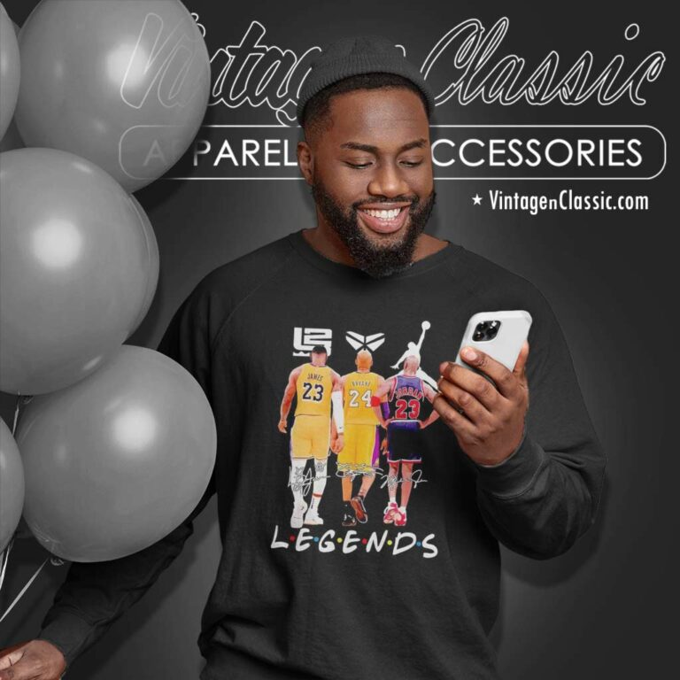 Legends Friends Kobe Bryant James And Jordan Signatures Sweatshirt Legends Friends Kobe Bryant James And Jordan Signatures Sweatshirt