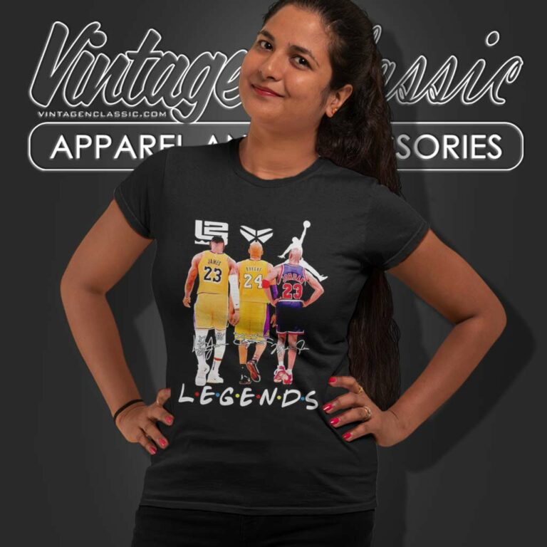 Legends Friends Kobe Bryant James And Jordan Signatures Women TShirt Legends Friends Kobe Bryant James And Jordan Signatures Women TShirt