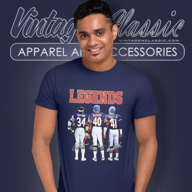Legends Walter Payton Gale Sayers Brian Piccolo Signatures T Shirt Legends Walter Payton Gale Sayers Brian Piccolo Signatures T Shirt