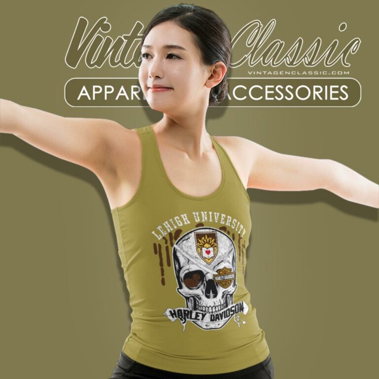 Lehigh University Harley Davidson Skull Tank Top Racerback Lehigh University Harley Davidson Skull Tank Top Racerback