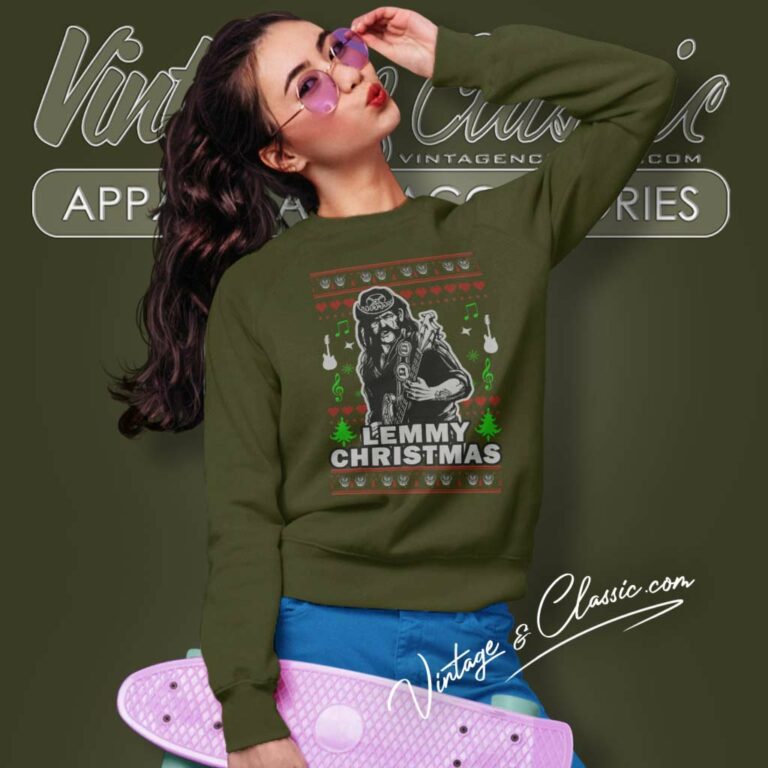 Lemmy Christmas Heavy Metal Ugly Sweater Sweatshirt Lemmy Christmas Heavy Metal Ugly Sweater Sweatshirt