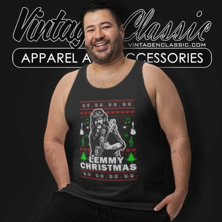 Lemmy Christmas Heavy Metal Ugly Sweater Tank Top Racerback Lemmy Christmas Heavy Metal Ugly Sweater Tank Top Racerback