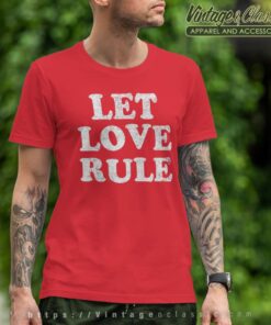 Lenny Kravitz Let Love Rule Text T Shirt