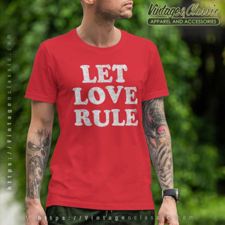 Lenny Kravitz Let Love Rule Text T Shirt Lenny Kravitz Let Love Rule Text T Shirt