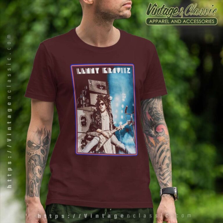 Lenny Kravitz Live Guitar Poster T Shirt Lenny Kravitz Live Guitar Poster T Shirt