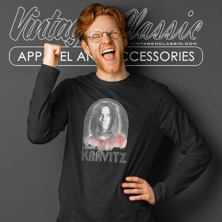 Lenny Kravitz Retro Lines Logo Long Sleeve Tee Lenny Kravitz Retro Lines Logo Long Sleeve Tee