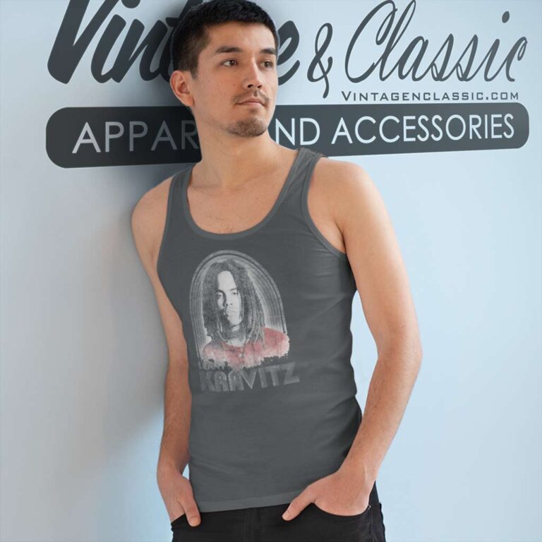 Lenny Kravitz Retro Lines Logo Tank Top Racerback Lenny Kravitz Retro Lines Logo Tank Top Racerback