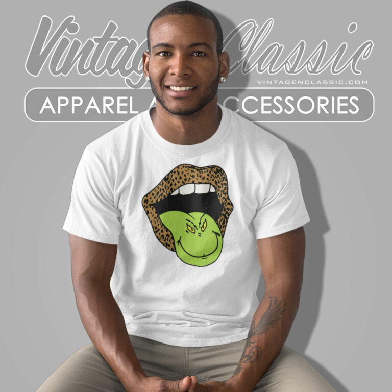 Leopard Lips Grinch Tongue Shirt Grinch Christmas T Shirt Leopard Lips Grinch Tongue Shirt Grinch Christmas T Shirt