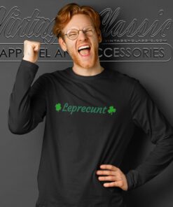 Leprecunt St patrick’s Day Women’s Baby Tee Long Sleeve Tee