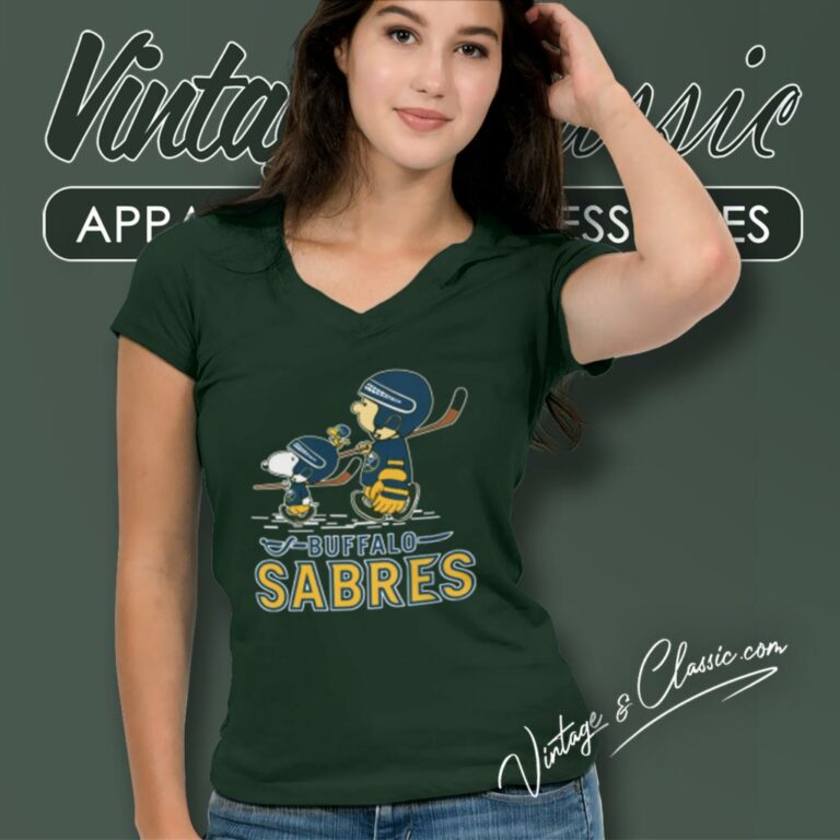 Lets Play Buffalo Sabres Ice Hockey Snoopy Nhl V Neck TShirt Lets Play Buffalo Sabres Ice Hockey Snoopy Nhl V Neck TShirt