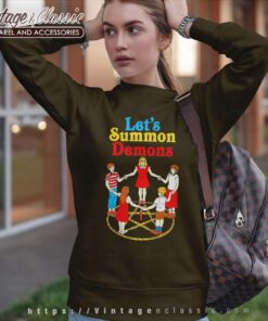 Lets Summon Demons Creepy Incantation Sweatshirt