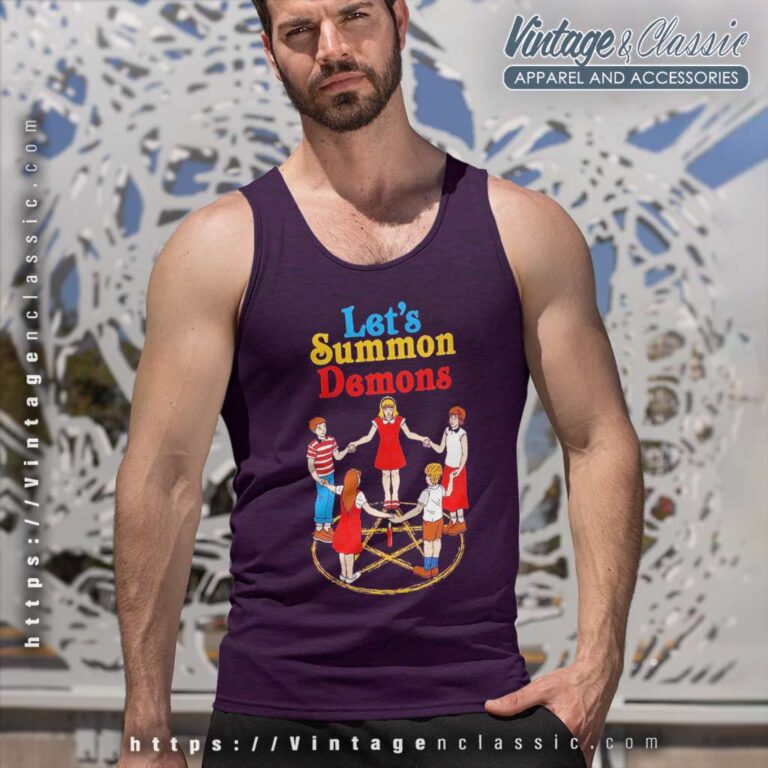 Lets Summon Demons Creepy Incantation Tank Top Racerback Lets Summon Demons Creepy Incantation Tank Top Racerback