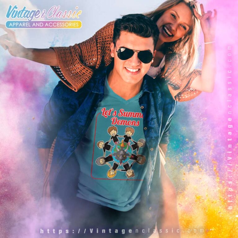 Lets Summon Demons Steven Rhodes Oficial V Neck TShirt Lets Summon Demons Steven Rhodes Oficial V Neck TShirt
