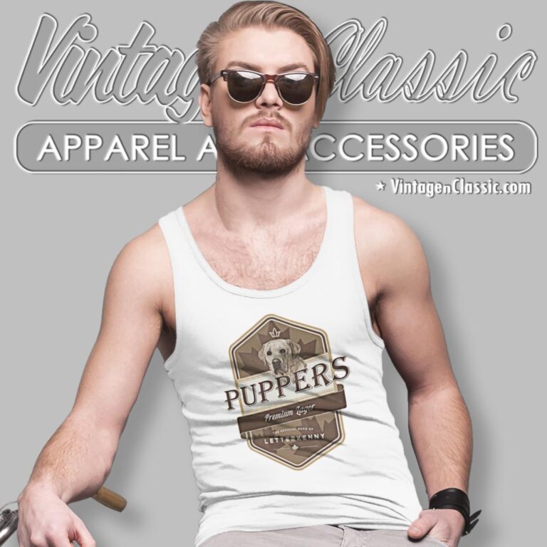Letterkenny Puppers Premium Lager Beer Tank Top Racerback Letterkenny Puppers Premium Lager Beer Tank Top Racerback