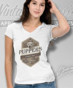 Letterkenny Puppers Premium Lager Beer V Neck TShirt