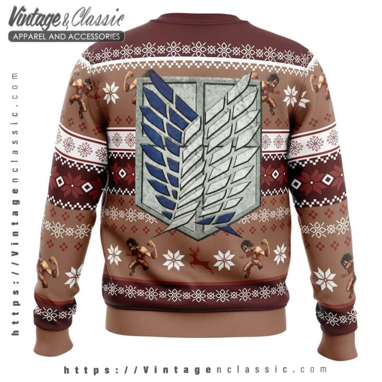 Levi Ackerman Anime Ugly Christmas Sweater back Ugly Sweater Levi Ackerman Anime Ugly Christmas Sweater back Ugly Sweater