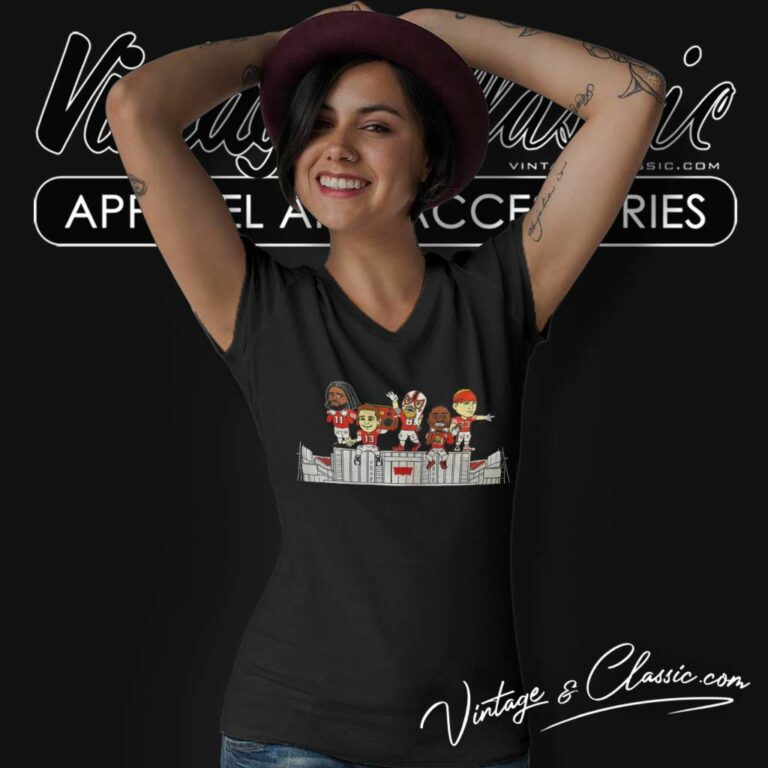 Levis 5 Brandon Aiyuk Brock Purdy George Kittle Deebo Samuel V Neck TShirt Levis 5 Brandon Aiyuk Brock Purdy George Kittle Deebo Samuel V Neck TShirt