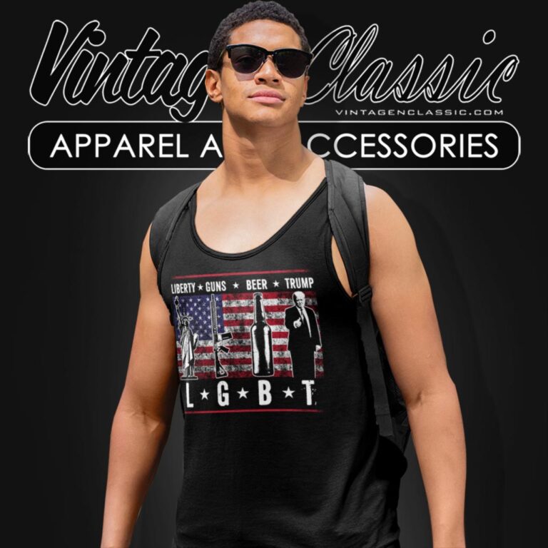 Liberty Guns Beer Trump Lgbt Parody Tank Top Racerback Liberty Guns Beer Trump Lgbt Parody Tank Top Racerback