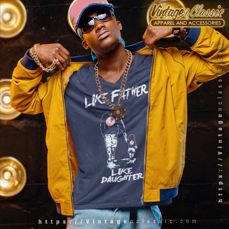 Like Father Like Daughter New York Yankees V Neck TShirt Like Father Like Daughter New York Yankees V Neck TShirt