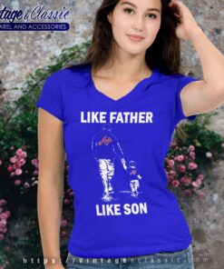 Like Father Like Son Atlanta Braves V Neck TShirt