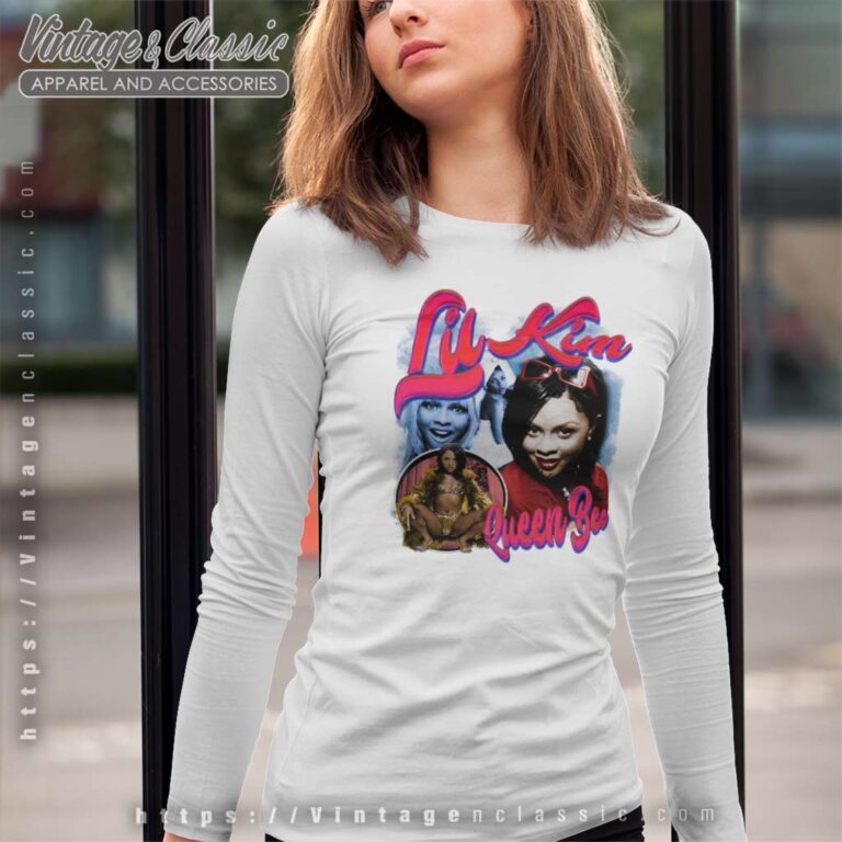 Lil Kim Queen Bee Shirt Long Sleeve Tee Lil Kim Queen Bee Shirt Long Sleeve Tee